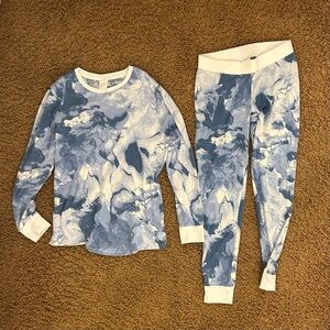 Stars Above Blue and White Women's Pajama Set